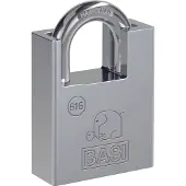 Basi 6160-4000 Hänglås 40 mm Ny låsning Silver Nyckel