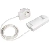 Ehmann 2660x0009 Sladdimmer Lämplig för ljuskälla: Halogenlampa, Glödlampa Vit