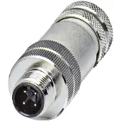 Phoenix Contact 1501540 Sensor/ställdon-kontakt, okonfektionerad M12 Kontakt hane rak Antal poler (RJ): 4 1 st