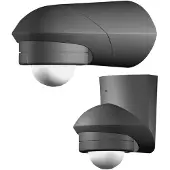 Grothe 94535 PIR-rörelsedetektor Utanpåliggande 360 ° Relä Svart IP55