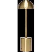 Hubsch LED-bordslampa med batteridrift, mässingsfärgad, höjd 30 cm, metall Taten, dimbar, Mässing / guld, Metall, Modern