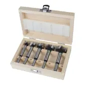 Makita D-47363 Forstnerborr set 15 mm, 20 mm, 25 mm, 30 mm, 35 mm Total längd 90 mm Cylinderskaft 1 st