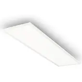 Briloner LED-panel Simple 100 x 25 cm, vit, ultratunn, IP44, 4000 K, Vitt / opal, Arbetsrum / kontor, Metall, LED-panel