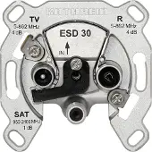 Kathrein ESD 30 Antenndosa SAT, TV, FM Infälld Ändterminal