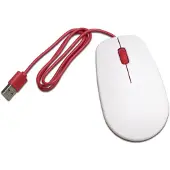 Raspberry Mouse WiFi mus USB Optisk Vit, Röd 3 Knappar USB-anslutning