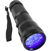 Berger & Schroeter UV 395-400 nm 40382 UV-LED lampa Ficklampa med handrem batteri 95 g
