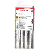 Fischer 545507 Sten-spiralborr set 5 mm, 6 mm, 8 mm, 10 mm, 12 mm Cylinderskaft 1 st