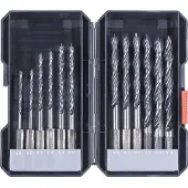 Kwb 108830 Trä-spiralborr-set 12 delar 3 mm, 4 mm, 5 mm, 6 mm, 7 mm, 8 mm Snabbchuck, Tandkrans Chuck 12 st