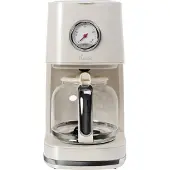 BIKITCHEN nostalgia 150 Kaffebryggare Cremevit (blank) Kapacitet Koppar=12 Glaskanna, Varmhållningsfunktion