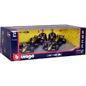 Bburago 78511 F1 2024 Oracle Red Bull Rb20 Max Verstappen &amp; Sergio Perez 1:43 Modellbil Byggsats 2 Enheter