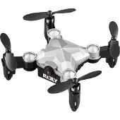 Reely Suitcase mini drone Quadrocopter RtF Nybörjare, Kameraflygning Silver-svart