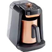 Arzum ESPRESSOKANNE mit MILCHAUFSCHÄUMER und WASSERTANK Kaffebryggare Brons med mjölkskummare