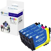 G&G Bläck Kompatibel Svart, Cyan, Magenta, Gul GP-E604XLBKCMY-4P-R