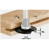 Festool 491059 Notfräs HM Fönster 16 mm Längd 4 mm Mått - Diameter Ø 40 mm Effektiv längd 4 mm Skaft-Ø 6 mm