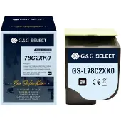 G&G Toner Ersätter Lexmark 78C2XK0 Kompatibel Svart 8500 sidor GS-L78C2XK0