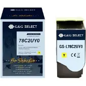 G&G Toner Ersätter Lexmark 78C2UY0 Kompatibel Gul 7000 sidor GS-L78C2UY0