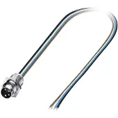 Phoenix Contact 1523492 Sensor/ställdon-kontaktdon M12 Kontakt hane inbyggd 0.50 m Antal poler (RJ): 8 1 st