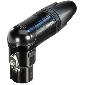 Neutrik NC3FRX-B XLR-kontakter Hona vinklad Antal poler: 3 Svart 1 st