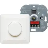Ehmann 3960c0120 Dimmer infälld Lämplig för ljuskälla: Glödlampa, Halogenlampa Renvit