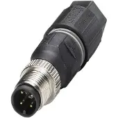 Phoenix Contact 1641785 Sensor/ställdon-kontakt, okonfektionerad M12 Kontakt hane rak Antal poler (RJ): 4 1 st