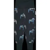 Geggamoja Babybyxor Bambu Dalahäst Navy - 74/80
