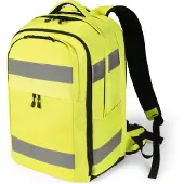 Dicota Hi-Vis - Ryggsäck - 32-38 liter - termoplastisk polyuretan (TPU), 600D RPET - gul