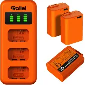 Rollei NP-FW50, Litium-Ion (Li-Ion), 3 styck, Batterier medföljer
