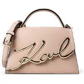 Karl Lagerfeld Axelremsväska 'K/Signature' gammalrosa