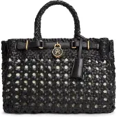 Tommy Hilfiger The American Icon Braided Leather Tote Bag