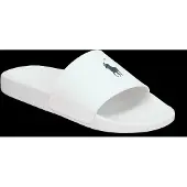 Ralph Lauren för män. 809961001004 Flip-flops Signature vit (45), Karta, Ingen, Casual, Strandkläder