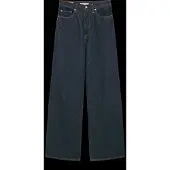 Levi's för kvinnor. A6081-0019 Ribcage jeans med vida ben blå (27/32), Casual, Bomull, Denim