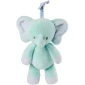 Gund Baby Safari Friends Elefant Dragspel, Resvänlig Sensorisk Leksak med Barnvagnsloop, Blå, 30 cm