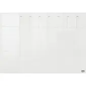 Nobo Transparent Akryl Mini Whiteboard Veckoplanerare skrivbord eller väggmonterad A3, 297 x 420 mm, Akryl, Fast