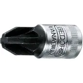 Gedore IKS 20 PZD 1 6187130 Stjärnspår Pozidriv Skruvmejselsats 6.3 mm 1/4 PZ 1 1/4