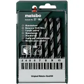 Metabo 627193000 Sten-spiralborr set 8 delar 3 mm, 4 mm, 5 mm, 6 mm, 7 mm, 8 mm, 9 mm, 10 mm Cylinderskaft 1 st