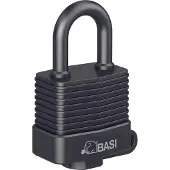 Basi 6150-3000 Hänglås 39 mm Ny låsning Svart Nyckel