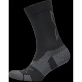 2XU Vectr Light Cushion Crew Sock Black/Titanium