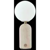 Globen Lighting Bordslampa Torrano, dimbar, Creme / bärnsten, Vardagsrum / matsal, Sten, Design, Bordslampa