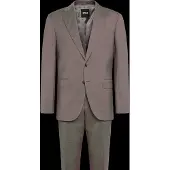 BOSS Two-piece regular-fit suit in melange stretch wool