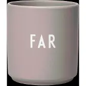 Design Letters Mugg - Favourite - Far - Grå - - One Size - Mugg