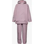 CeLaVi Regnkläder m. Hängslen - PU - Mauve Shadow - - 100 - Regnkläder