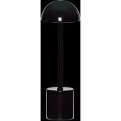 Hubsch LED-bordslampa med batteridrift, svart, höjd 30 cm, metall Taten, dimbar, Svart, Metall, Modern