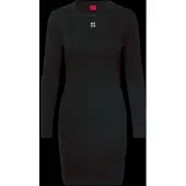 HUGO Stretch-jersey dress with stacked logo