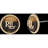 Ralph Lauren Örhängen sand / mörkbrun / guld