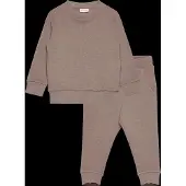 Minymo Sweatset - Fossil - - 1 år (80) - Sweatset