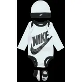Nike Kids Gåvoset - Body l/ä/Mössa/Strumpor - Futura - Vit - - 6-12 mån - Body L/Ä