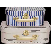OYOY Resväskset - 2 st. - Crocodile &amp; Stripe - Beige - - One Size - Resväskor