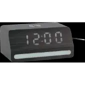 Karlsson väckarklocka Retro with white LED black KA6078BK