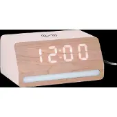 Karlsson väckarklocka Retro with white LED white KA6078WH