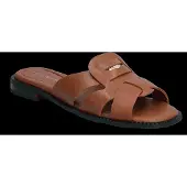 Tommy Hilfiger Leather Crest Square Toe Sandals